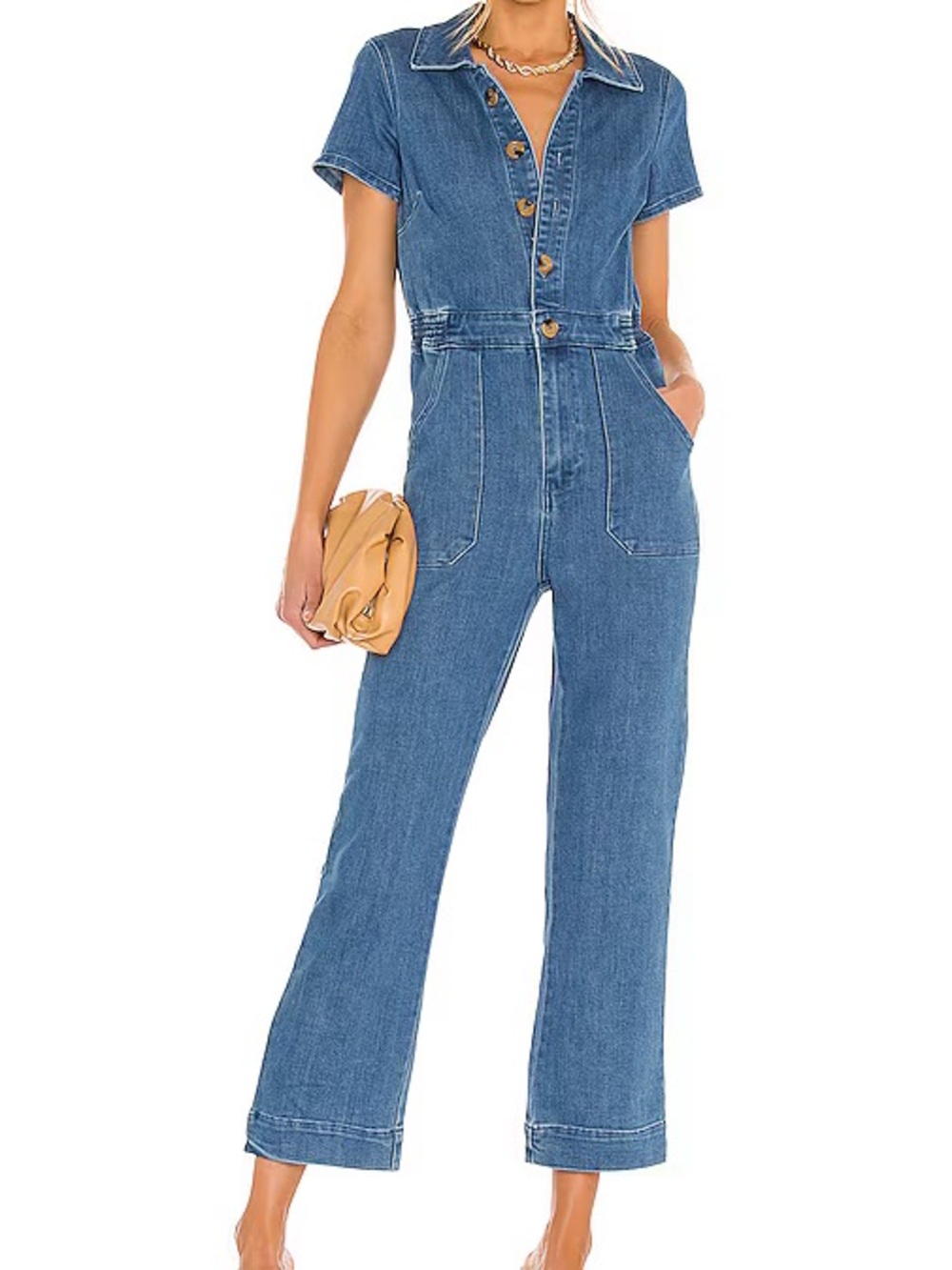 Show me your mumu Emery Denim Jumpsuit